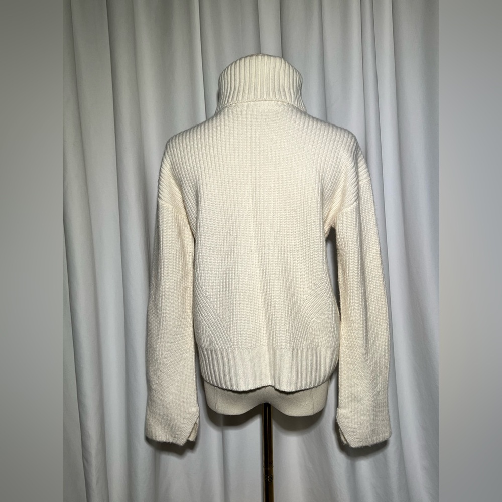 Veronica Beard Ecru Matilda Wool Cashmere Sweater | XS - Picture 8 of 13
